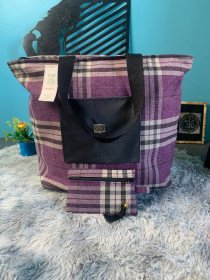 Sac à main burberry Grande capacité avec un  portefeuille pour femme